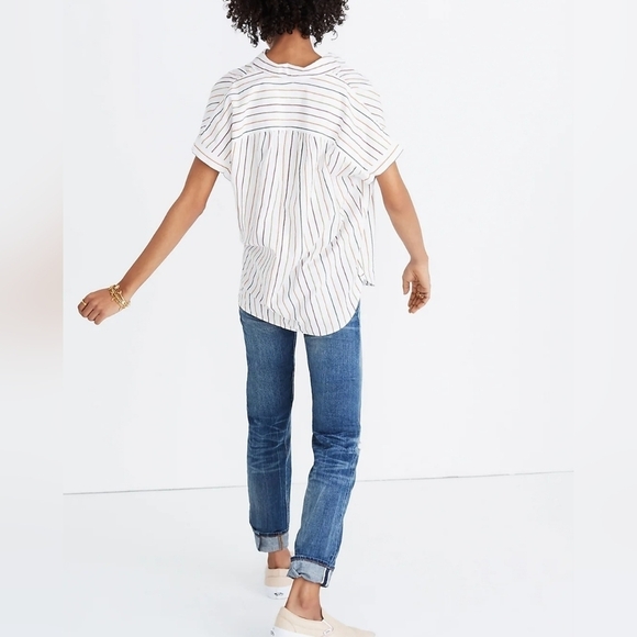 Madewell Central Shirt in Sadie Stripe - Picture 2 of 8